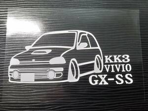 ヴィヴィオ GX-SS 車体ステッカー KK3 スバル 車高短仕様 RXR