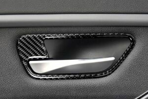 BMW 3シリーズ F30 3GTカーボン製 インナードアハンドルフレームカバー4点セット　色なしタイプ　送料無料