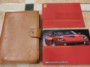 * Ferrari 550 Barchetta owner manual * hand book limited model genuine products *