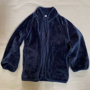 無印良品 ファージャケット 110 ネイビー