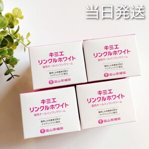 ●当日発送● 富山常備薬 キミエリンクルホワイト 薬用オールインワンクリーム 4個【新品未開封】