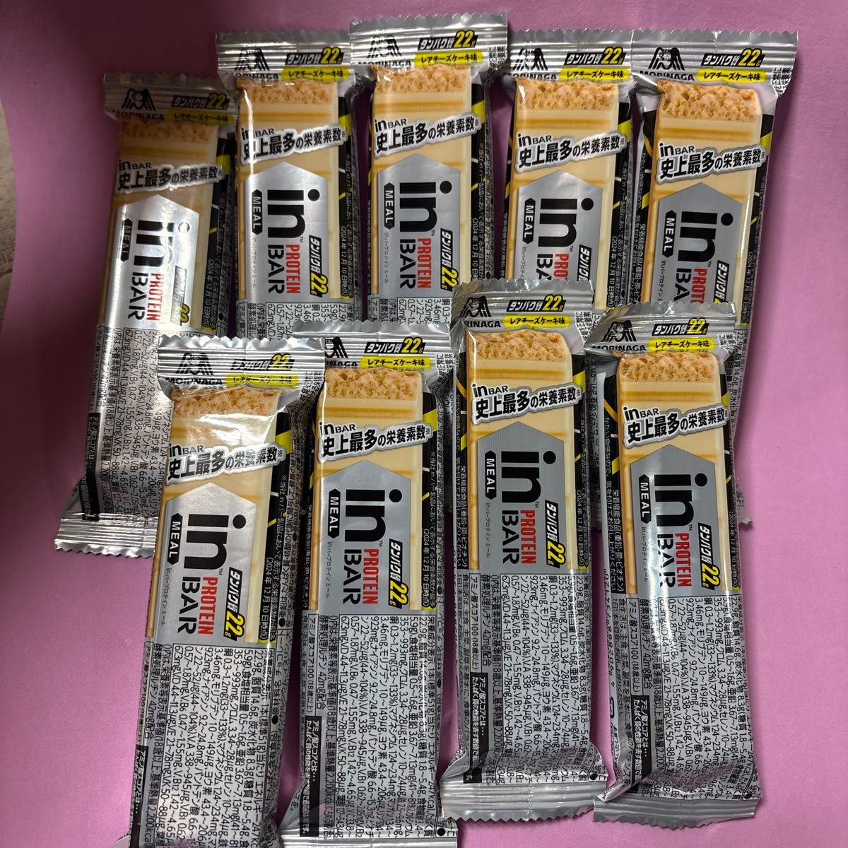 森永 in PROTEIN BAR プロテインバー レアチーズケーキ味 9本◎