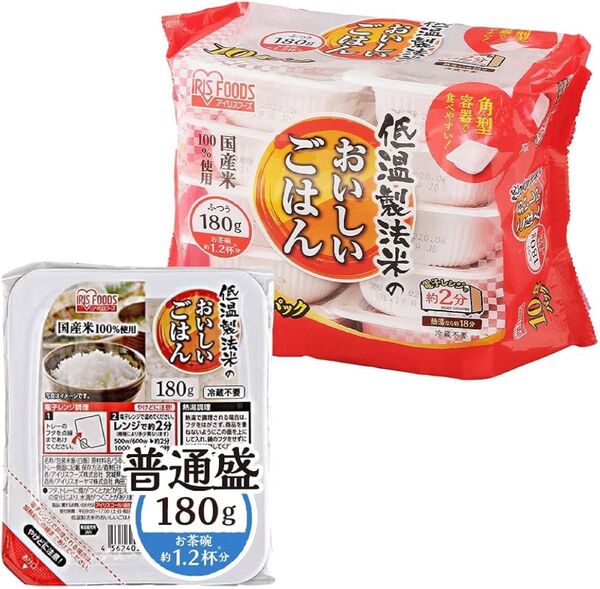 アイリスフーズ 低温製法米のおいしいごはん 180g 10食パック まとめ売り