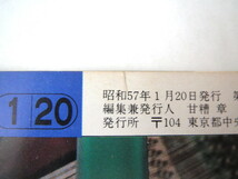 ダカーポ 1982年1月20日号◎スポーツ新聞ウラ読み法 各国諜報機関実力ランキング タモリの12面相 7億円マンション 永六輔インタビュー_画像5