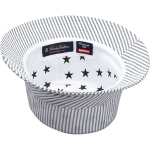 希少★新品本物【M/L】★Brooks Brothers Seersucker Bucket Hat ブルックスブラザース シアサッカー 正規店購入 限定品 入手困難 Supreme