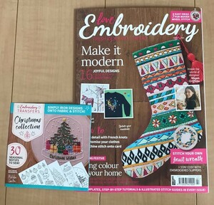 ◆中古◆刺繍雑誌 Love Embroidery ２０２０年 第７号 イギリス雑誌 未開封付録付き 刺繍図案 手刺繍 ミシン刺繍 クリスマス 手作り