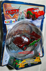 マテル ディズニー ピクサー カーズ クリスマス 1/55 スノープロー ライトニングマックイーンSnowplow Lightning McQueen 除雪車Pixar Cars