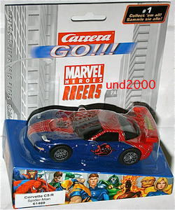 カレラGO!!! マーベル スパイダーマン 1/43 コルベット C5R スロットカー Marvel Spider Man Corvette Carrera Slot Car