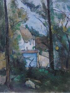 Paul Cezanne、Maison dans les Arbres、希少画集より、新品額装付、送料込み、iafa