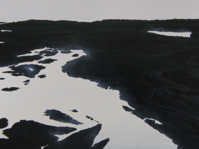 Hiroshi Senju, [Eau plate #8], Extrait d'un rare livre d'art encadré, Tout neuf avec cadre, Bonne condition, frais de port inclus, peintre japonais, peinture, peinture à l'huile, Nature, Peinture de paysage