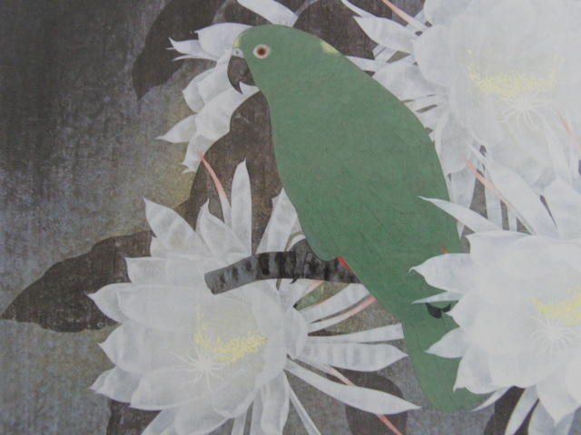 Tokihiko Fujita, [Mondblume], Aus einer seltenen Sammlung von Rahmenkunst, Neuer Rahmen inklusive, In guter Kondition, Porto inklusive, Japanischer Maler, Malerei, Ölgemälde, Natur, Landschaftsmalerei
