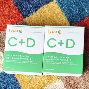 期限2026.12 Lypo-c+d リポシーリポカプセルビタミンCD 2箱 60包