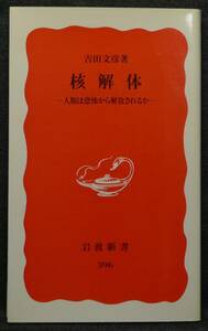 【超希少】【新品、未読保管品】核解体　―人類は恐怖から解放されるか―　岩波新書(新赤版)396　著者：吉田文彦　(株)岩波書店