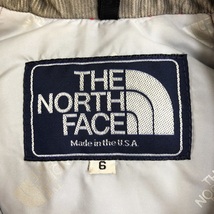 【人気】THE NORTH FACE/ザ ノースフェイス USA製 ナイロンジャケット 裏起毛 レッド サイズ6 レディース/S827_画像9