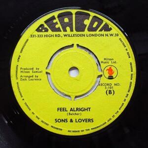 SONS ＆ LOVERS-Feel Alright (UK Orig)