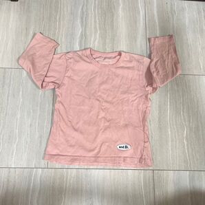 and D. 長袖Tシャツ ピンク キッズ 100