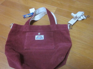  new goods * Wrangler Wrangler. corduroy tote bag * shoulder attaching *