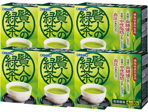 [ free shipping ]. person. green tea 30 pcs insertion ×6 piece set olihiro*