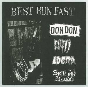 V.A ／ BEST RUN FAST　Vol.2　７インチ シングル　DONDON　他　　検～ MCR GAUZE LIP CREAM GHOUL MOBS S.O.B OUTO COMES EXECUTE 