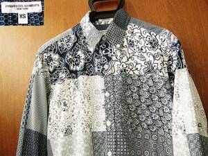  engineered garments Engineered Garments 19th BD Shirt-Foulard Patchwork Print лоскутное шитье принт рубашка с длинным рукавом USA производства 