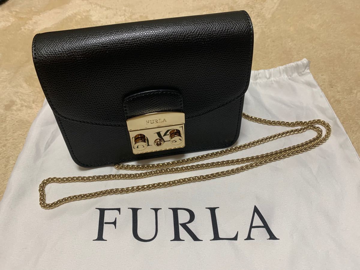 値下げFURLA フルラショルダーバッグ メトロポリス ブルー花柄