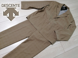 * new goods Descente Poe zDESCENTE PAUSE Glenn check jacket & pants 2B suit top and bottom M beige regular price 62,700 jpy AURALEEo- Rally 