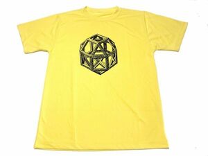 イエロー　ダヴィンチ　神聖比率 ドライ Tシャツ 図形 幾何学 数学 グッズ 黄色