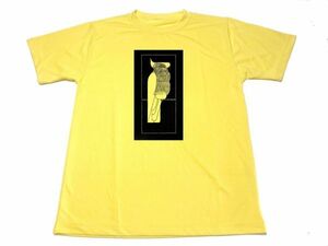 イエロー　メスキータ ドライ Tシャツ 鸚鵡 オウム アニマル 版画 動物 名画 グッズ Samuel Jessurun de Mesquita 黄色