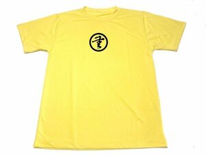 イエロー　無文字 　ドライ　Ｔシャツ　偉人　戦国武将　幕末　家紋　グッズ　織田信長