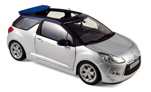 # Norev 1/18 2013 Citroen DS3 cabriolet silver / blue 