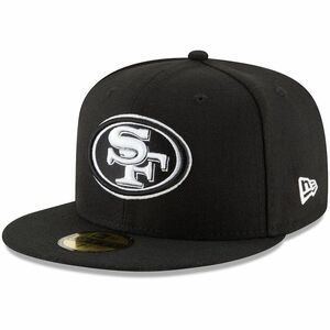 【7】 NEWERA ニューエラ SF サンフランシスコ 49ers フォーティナイナーズ 黒 59Fifty キャップ 帽子 NFL アメフト USA正規品