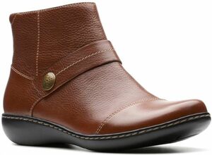 Бесплатная доставка Clarks 28,5 см W сапоги из кожа кожаная темно -коричневая выдувка в лесу