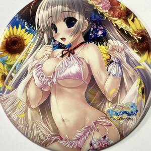 【プリズム◇リコレクション！◆缶バッジ】クロシェット Clochette しんたろー アイナ 銀髪 巨乳 水着 麦わら帽子 C85 コミケ 冬コミ H2