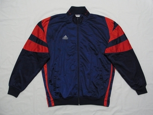 ☆美品・未着用☆ 90s ビンテージ adidas EQUIPMENT アディダス エキップメント トラック ジャケット sizeXL 紺 ☆USA古着 デッドストック