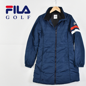 FILA GOLF filler Golf * small thousand bird .. pattern sleeve line entering with cotton jacket coat navy lady's M