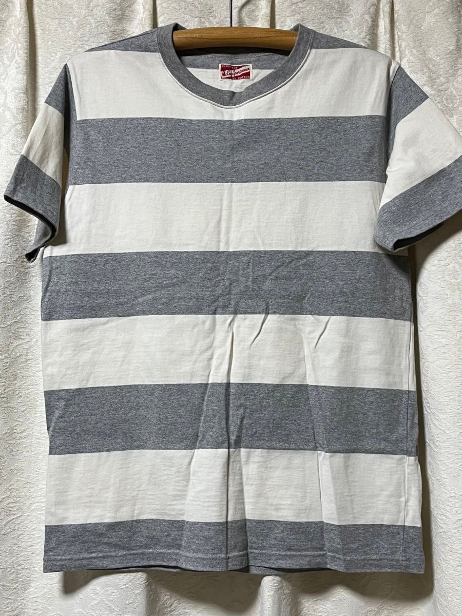 THE REAL McCOY'S ザリアルマッコイズ Tシャツ ボーダー サイズ40 (1)