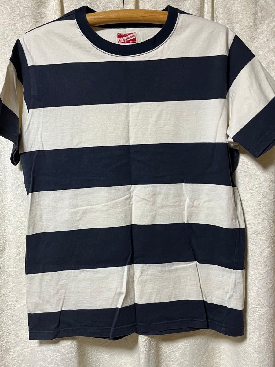 THE REAL McCOY'S ザリアルマッコイズ Tシャツ ボーダー サイズ40 (2)