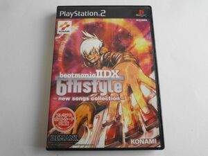 送料無料 即決 ソニー sony プレイステーション2 PS2 プレステ2 beatmaniaIIDX 6thstyle new songs collection レトロ ゲーム ソフト z978