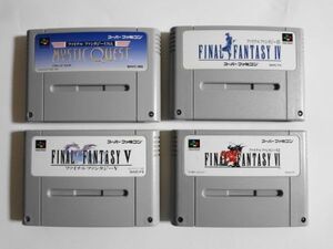 送料無料 即決 使用感あり 任天堂 スーパーファミコン SFC ファイナルファンタジー 4 5 6 USA MYSTIC QUEST セット レトロ ゲーム b131