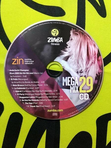 ZUMBA　ズンバ　MEGAMIX29　メガミックス２９　CD　インストラクター専用