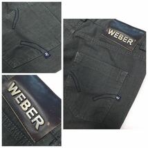 〜1/31# 美品「WEBER」ヘリンボーン柄 微テーパードパンツ Charcoal SIZE:30 ルーマニア製_画像7