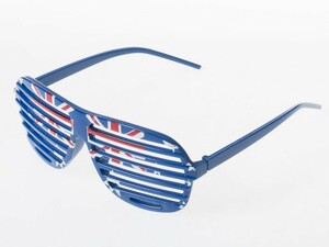  lady's fashion shutter shade pattern blind glasses # Australia national flag 