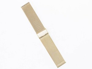汎用 ステンレス製 メッシュ 腕時計 ベルト ブレスレット バンド 交換用 20MM #ゴールドの商品画像