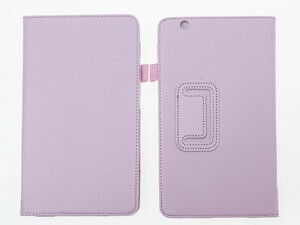 Huawei MediaPad M3 8.4インチ 専用 レイシPU風 合成革 スタンドケース ハードカバー/面ファスナー付き#ピンク