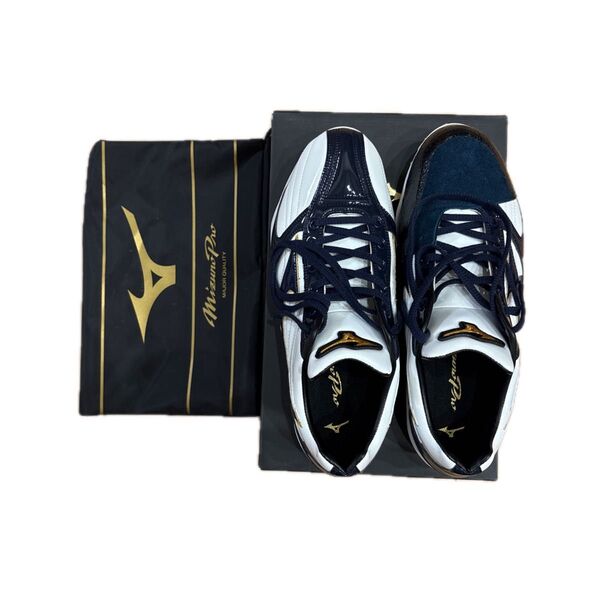 ミズノプロ 野球スパイク ホワイト ネイビー MIZUNO PRO