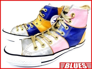 即決★CONVERSE★26.5cm エナメルハイカットスニーカー コンバース メンズ 8 尾張七宝 8ホールシューズ オールスター レディース