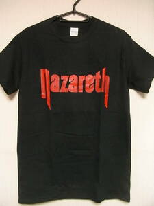 即決★新品バンドＴシャツ★ナザレス★NAZARETH★ブラックボディ×レッドプリント★S/M/L/XLサイズ対応可能