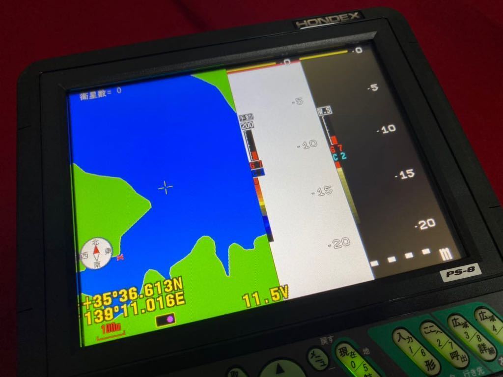 ホンデックス HONDEX 新型魚群探知機 PS-900GP-Di GPSプロッター魚探