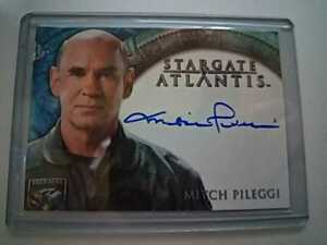 STARGATE ATLANTIS MITCH PILEGGI 直筆サインカード 検索)ミッチ ピレッジ X-ファイル スキナー副長官