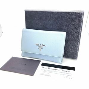 PRADA プラダ サフィアーノ コンパクトウォレット 財布 カードケース